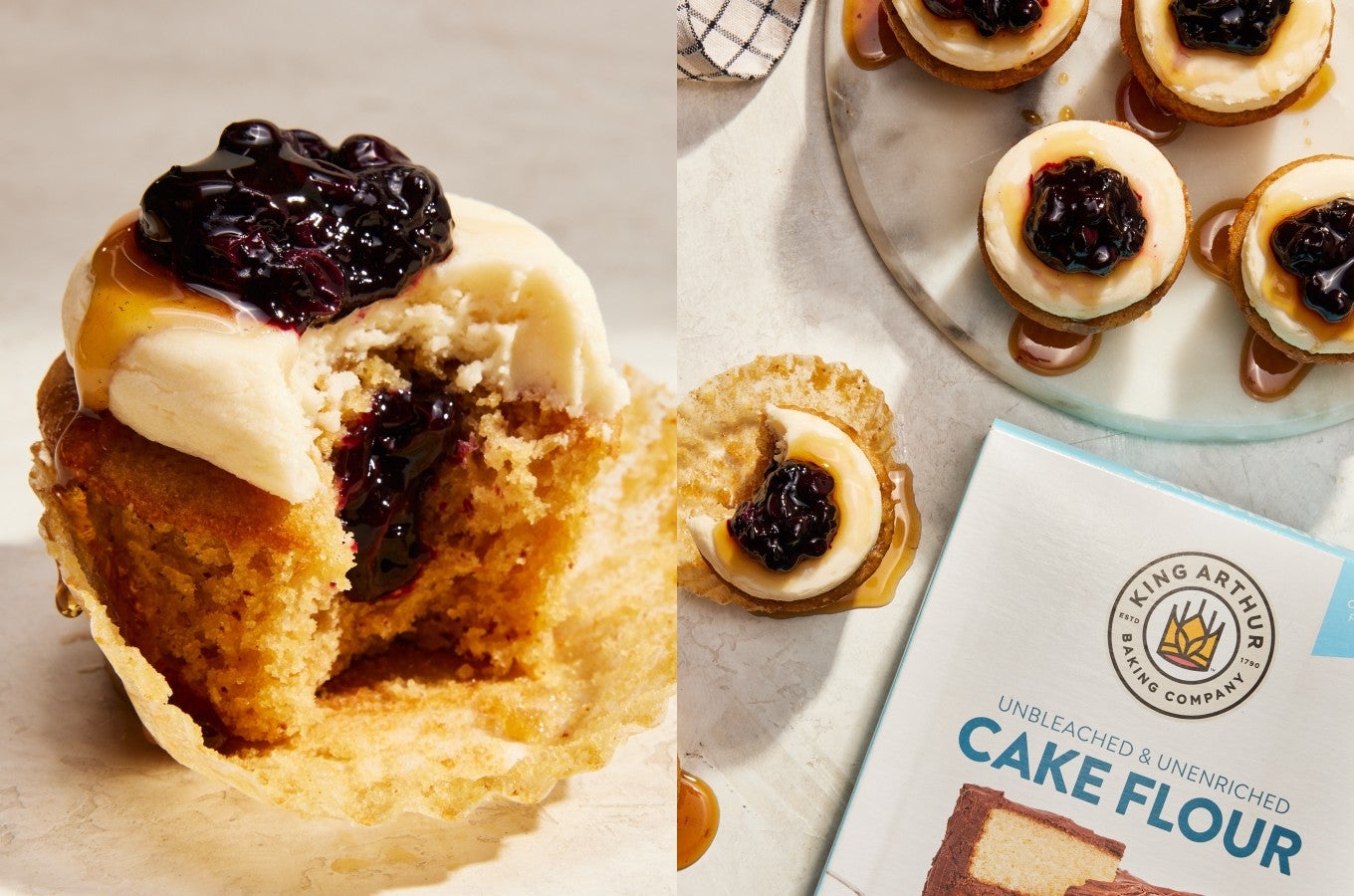 Blueberry Pancake Cupcake