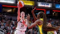 Image for story: Caitlin Clark scores 20 points, but Jewell Loyd gets 22 to lead Storm over Fever 103-88