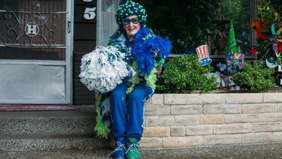 Image for story: At 91, Mama Blue's Seahawks spirit is still flying high