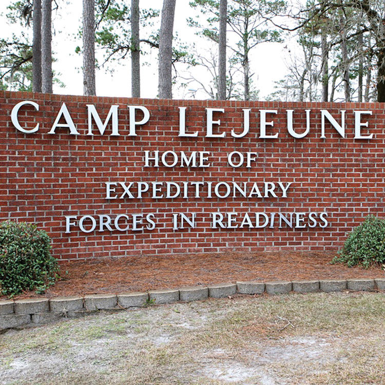 camp lejeune sign