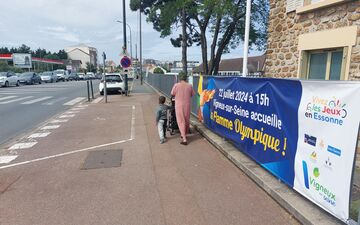 Vigneux-sur-Seine, le 10 juillet 2024. Le 22 juillet 2024, la flamme olympique va passer par 11 communes de l'Essonne. Vigneux a tout fait pour en faire partie et a obtenu gain de cause. LP/Cécile Chevallier