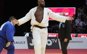 Déjà qualifié pour les Jeux, Teddy Riner ne devrait pas s'aligner aux Mondiaux d’Abu Dhabi (19 au 24 mai). Abaca/Laurent Layris