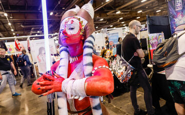 Parc des expositions de Villepinte (Seine-Saint-Denis), le 11 juillet. Japan Expo est le rendez-vous des amoureux du Japon et de sa culture, du manga aux arts martiaux, du jeu vidéo au folklore nippon, de la J-music à la musique traditionnelle. LP/Olivier Corsan