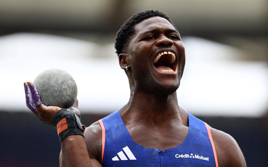 Makenson Gletty, 25 ans, 2e après quatre épreuves du championnat d'Europe de décathlon, pourrait bien s’inviter sur le podium de la compétition. Reuters/Kai Pfaffenbach