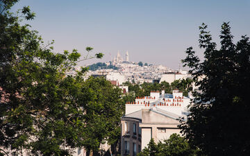 Moins connue et donc moins courue, la butte Bergeyre (Paris XIXe) offre un point de vue époustouflant sur la capitale. LP/Philippe Labrosse