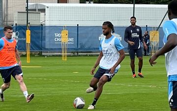 Les joueurs de l'Estac ont effectué leur retour sur les terrains ce mercredi 3 juillet. LP/Jonathan Sottas