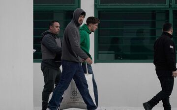 Hugo Auradou et Oscar Jegou seront entendu le 8 août. (Photo by PABLO BETANCOURT / AFP)