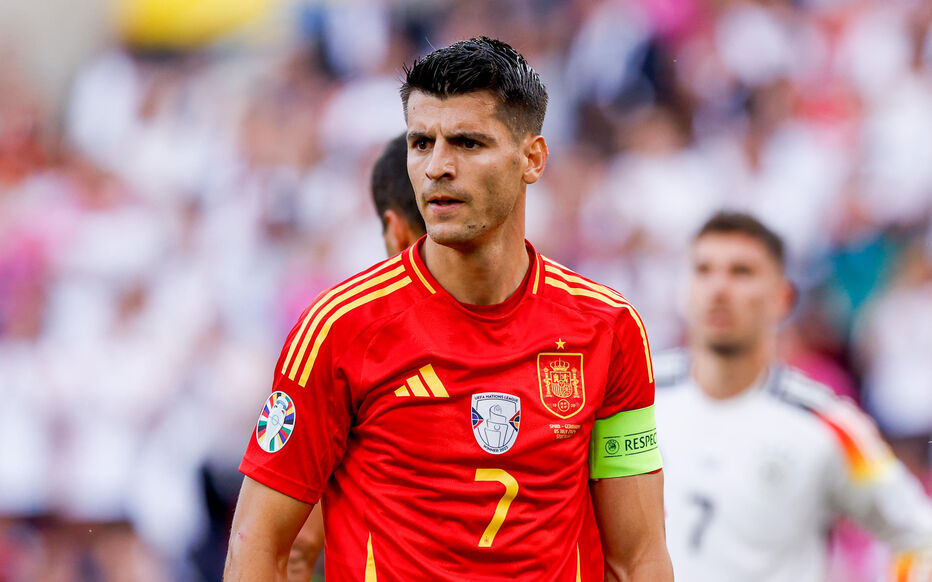 Le capitaine espagnol Alvaro Morata devrait bien être disponible en demi-finales face aux Bleus. (Photo by Marcel ter Bals/DeFodi Images)