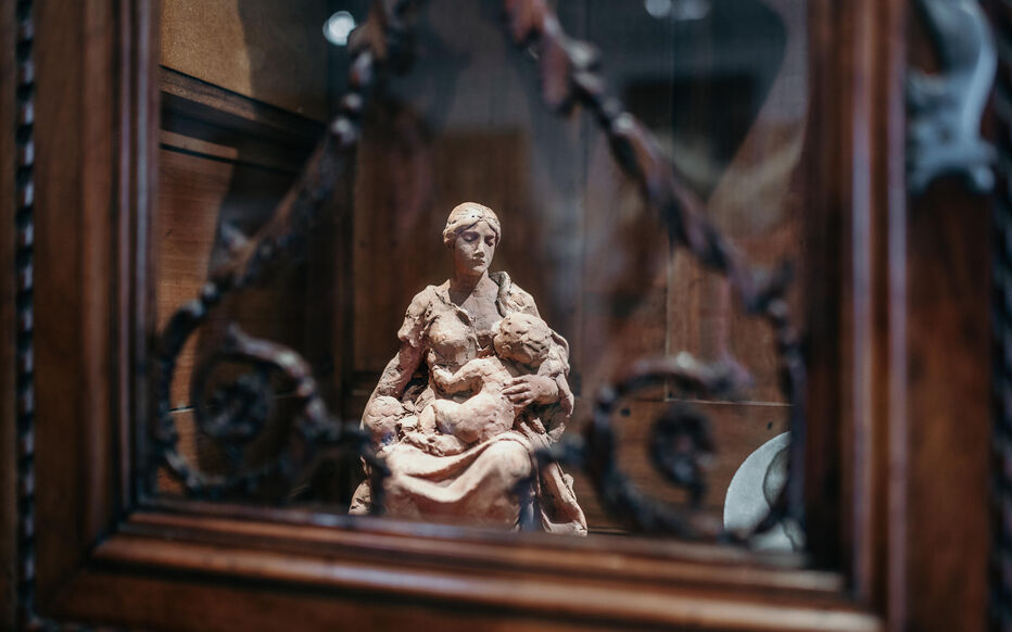 La seconde partie de l'exposition, entièrement consacrée aux œuvres de la sculptrice, contient des pièces uniques. Photo Frédéric Lopez