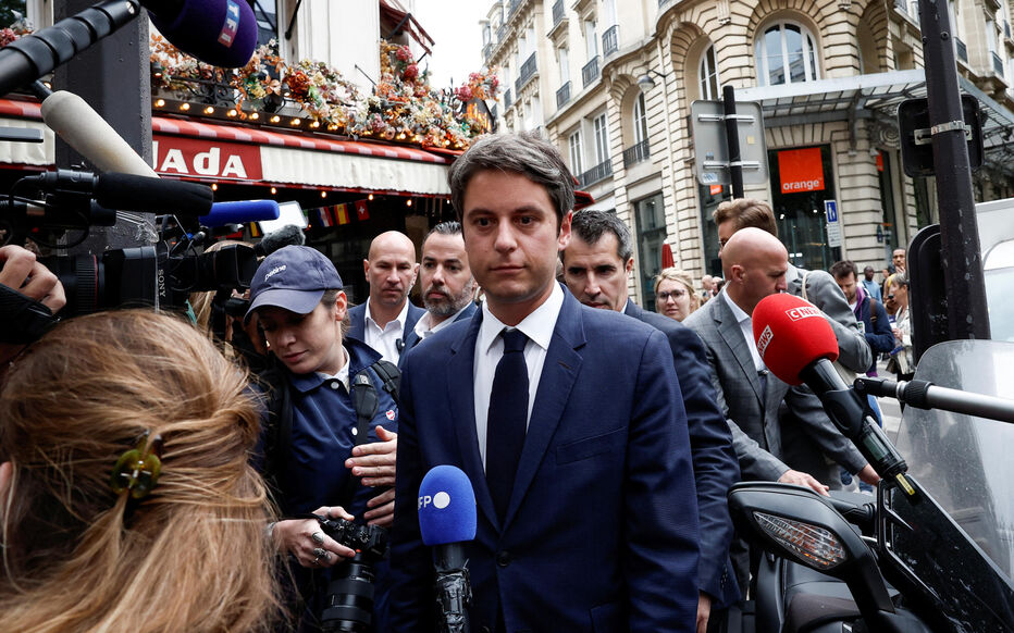 Paris, le 5 juillet. Si le Premier ministre Gabriel Attal est en bonne voie pour être réélu dans les Hauts-de-Seine, rien ne dit de qu'il sera encore à Matignon à l'avenir. REUTERS/Benoit Tessier