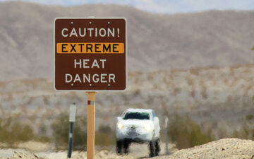 Début juillet, un visiteur a succombé aux chaleurs lors d’une expédition dans la vallée de la Mort en Californie. David McNew/Getty Images/AFP
