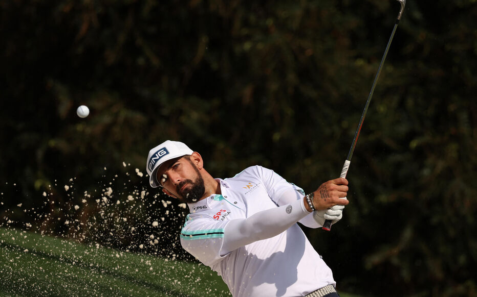 Matthieu Pavon participe à son premier Masters d'Augusta. C'est le douzième Français de l'histoire à participer à ce tournoi mythique. REUTERS/Mike Segar