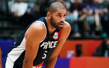 Nicolas Batum et les Bleus du basket affrontent la Turquie pour leur premier match de préparation aux Jeux. (Photo by Herve Bellenger/Icon Sport)