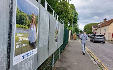 Rambouillet, juin 2024. Un choix en triangle s'offre aux électeurs de la dixième circonscription des Yvelines pour le deuxième tour des élections législatives, dimanche 7 juillet. LP/Elisabeth Gardet