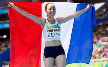 Médaillée d'or en 2016 sur 400m, Nantenin Keita sera porte-drapeau à Paris. Photo Reuters