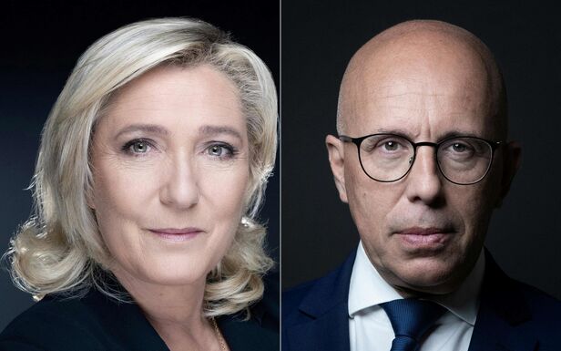 Marine Le Pen (RN) et Éric Ciotti (LR) se sont alliés pour les élections législatives du 30 juin, contre l'avis du parti Les Républicains. AFP/Joel Saget