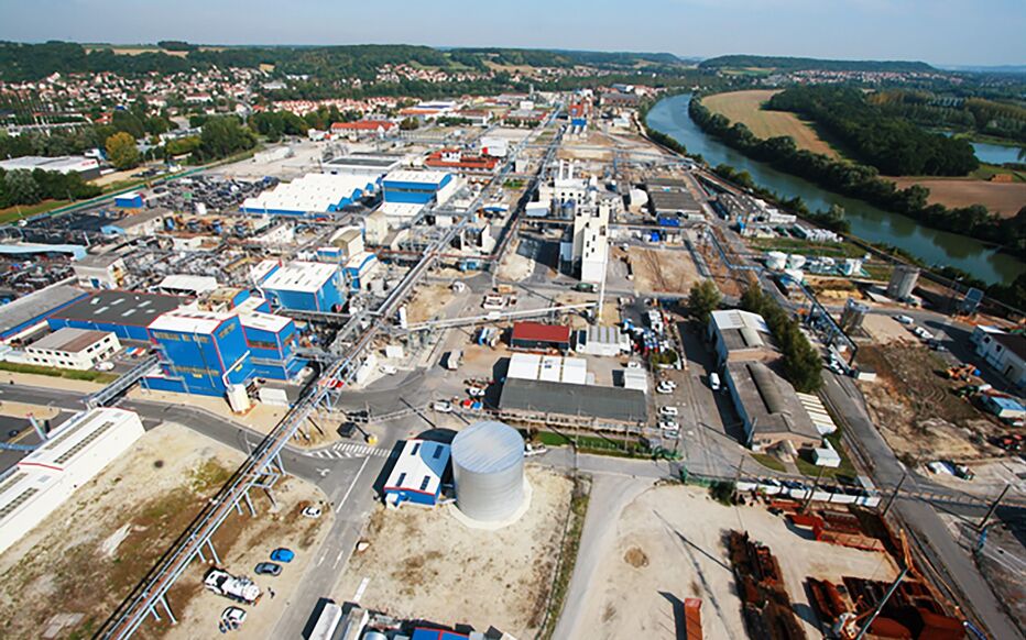 La plate-forme chimique de Villers-Saint-Paul, qui abrite notamment l'entreprise Chemours, accusée de déverser des polluants éternels dans l'Oise. DR