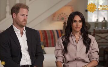 Le prince Harry et Meghan Markle se sont exprimés lors d'une interview à la chaîne américaine CBS. Capture écran CBS