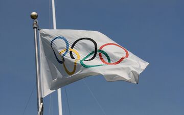 Les anneaux olympiques ont été inventés en 1913 par le baron Pierre de Coubertin. LP/Fred Dugit