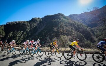 Jonas Vingegaard et Tadej Pogacar ont déjà gravi le col de la Couillole, lors du Paris-Nice. Icon Sport