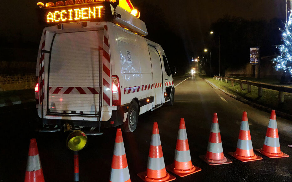 Senlis, ce lundi 18 décembre. L’accident mortel s’est produit alors que les militaires partaient en intervention. Une enquête pour homicide involontaire a été ouverte par le parquet. LP/Florent Heib