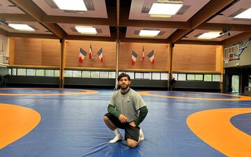 Après avoir renoncé au TQO de Bakou qui l'a privé des JO de Paris, le lutteur tricolore Gagik Snjoyan vise le titre mondial U23 en -67 kg gréco-romaine. LP/Arnaud Detout