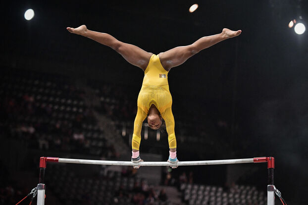 Mélanie de Jesus dos Santos a remporté l'épreuve des barres asymétriques. Abaca/Icon sport