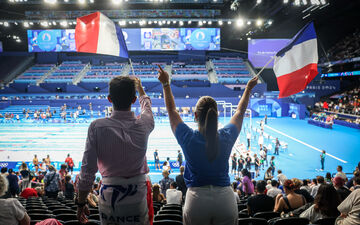 Paris LA Défense Arena, le 1er août. Si vous habitez les Hauts-de-Seine, vous pouvez encore gagner, 800 places pour les JO. LP / Fred Dugit