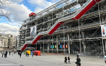 Le Centre Pompidou n'est pas considéré comme étant un site Olympique, en principe les agents ne bénéficient pas du versement d'une prime supplémentaire pour les JO. Le Parisien/ Candice Doussot
