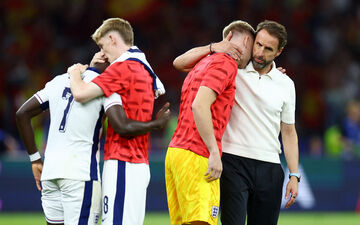 Les Anglais dépités après ce nouvel échec en finale. Reuters/Lisi Niesner