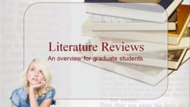 Literature Reviews: An Overview for Graduate Students