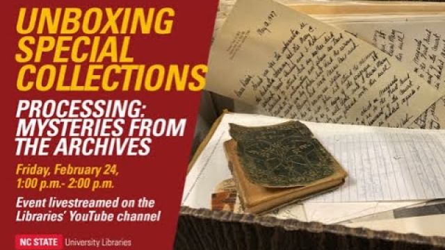 Unboxing Special Collections: Processing Mysteries from the Archives