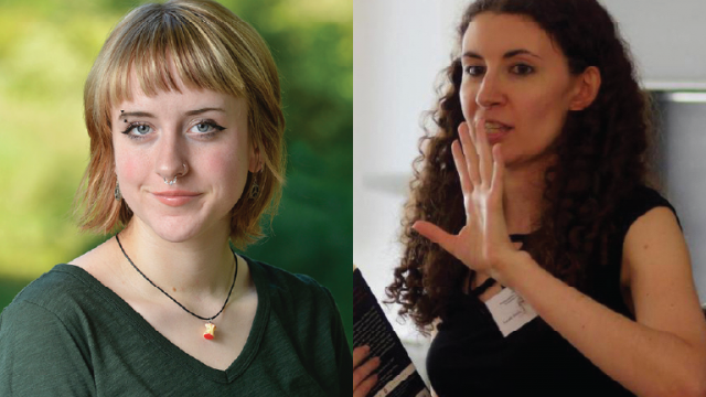 Kaitlyn Kitchen and Sarah Scott are the Libraries' Regan Fellows for 2024.