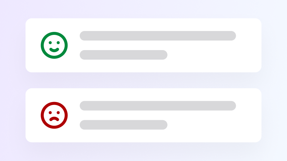 Image décrivant la fonctionnalité de l'analyse de sentiment