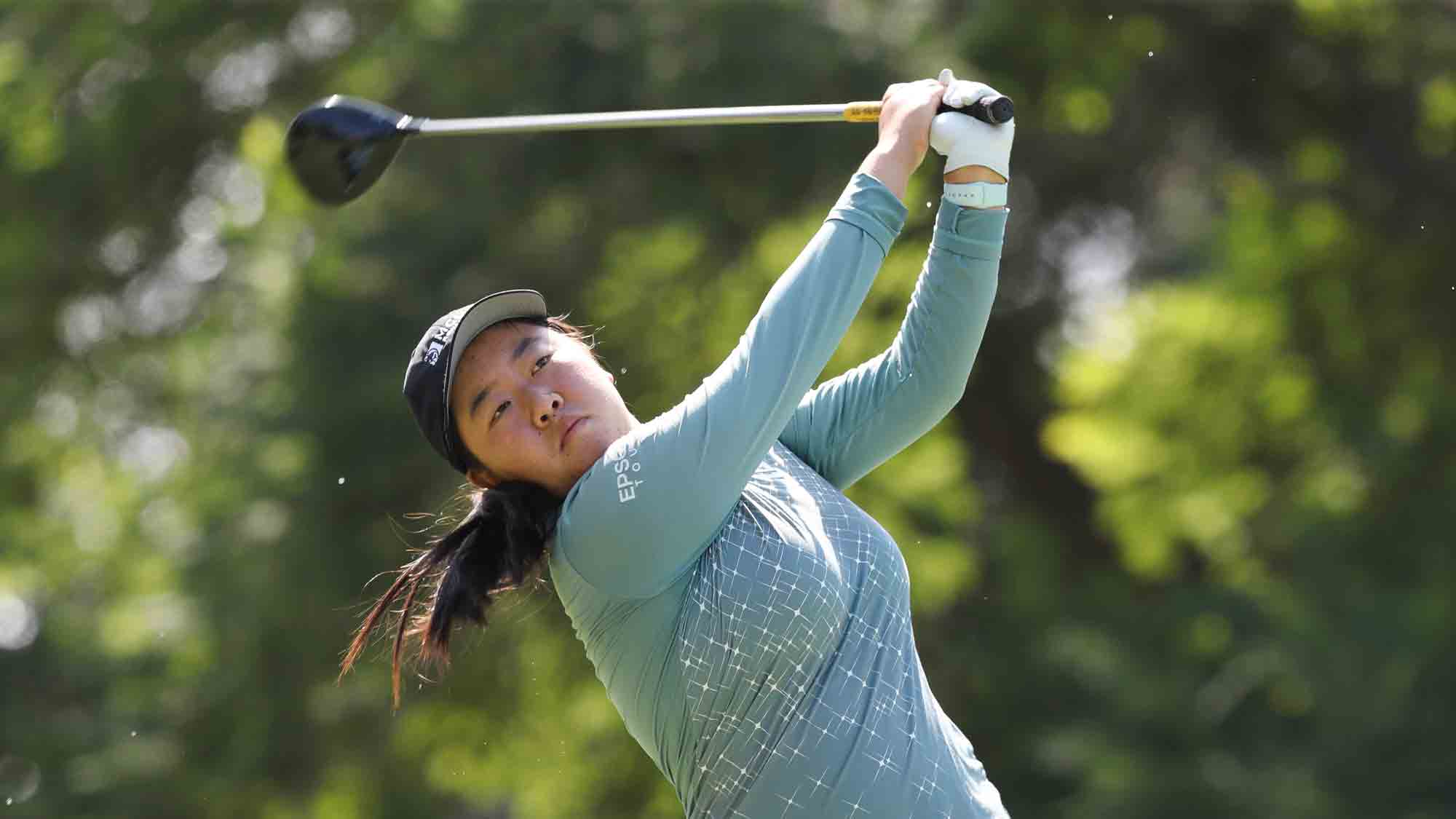 Ruixin Liu during the opening round of the LPGA MEDIHEAL Championship