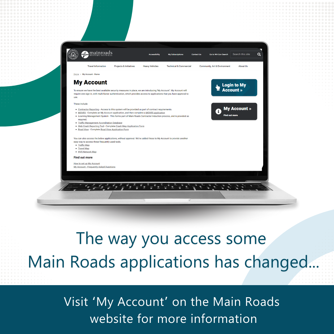 Main Roads - My Account