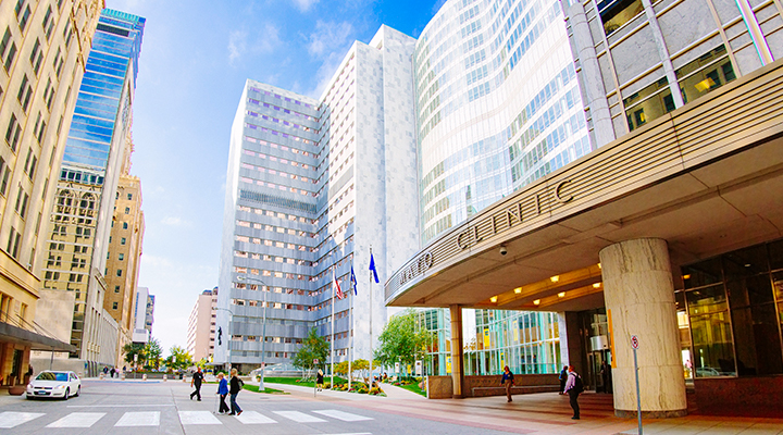 Campus del centro de la ciudad de Mayo Clinic en Rochester, Minnesota