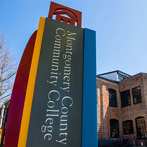 Montgomery County Community College sign