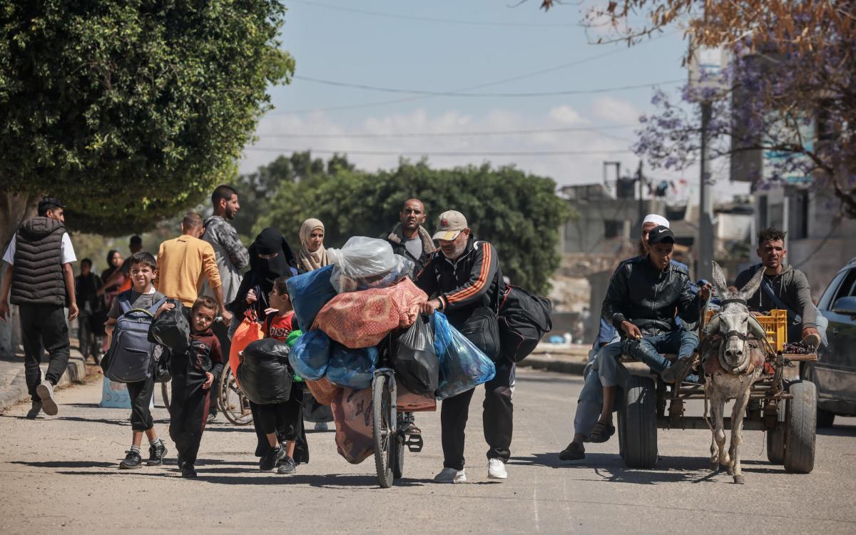 Desplazados en Rafah, 6 de mayo de 2024