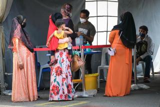 Mujeres de la comunidad rohingya en Malasia