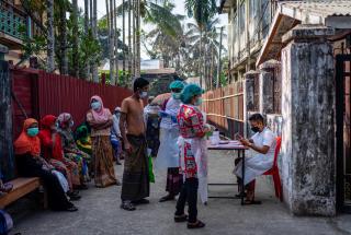 Clínica de MSF en el centro de Sittwe, Myanmar