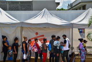 Migrantes atrapados en Danlí, Honduras