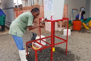 Centro de tratamiento de epidemias de Nongo, en Conakry.