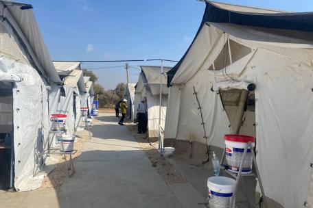 Hospital de campaña de MSF en Deir Al Balah, Gaza