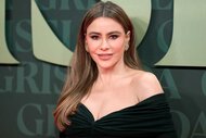 Sofia Vergara wears a off the shoulder dress at the the 'Griselda' premiere