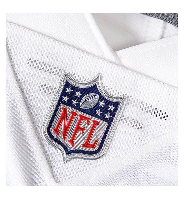 Official metallic NFL Shield sewn-on Chainmaille Mesh Grill.