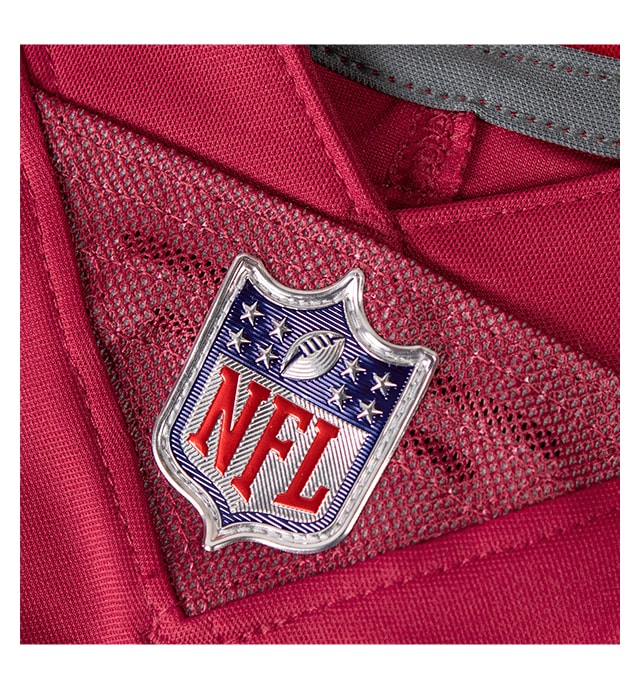 Official metallic NFL Shield sewn-on Chainmaille Mesh Grill.