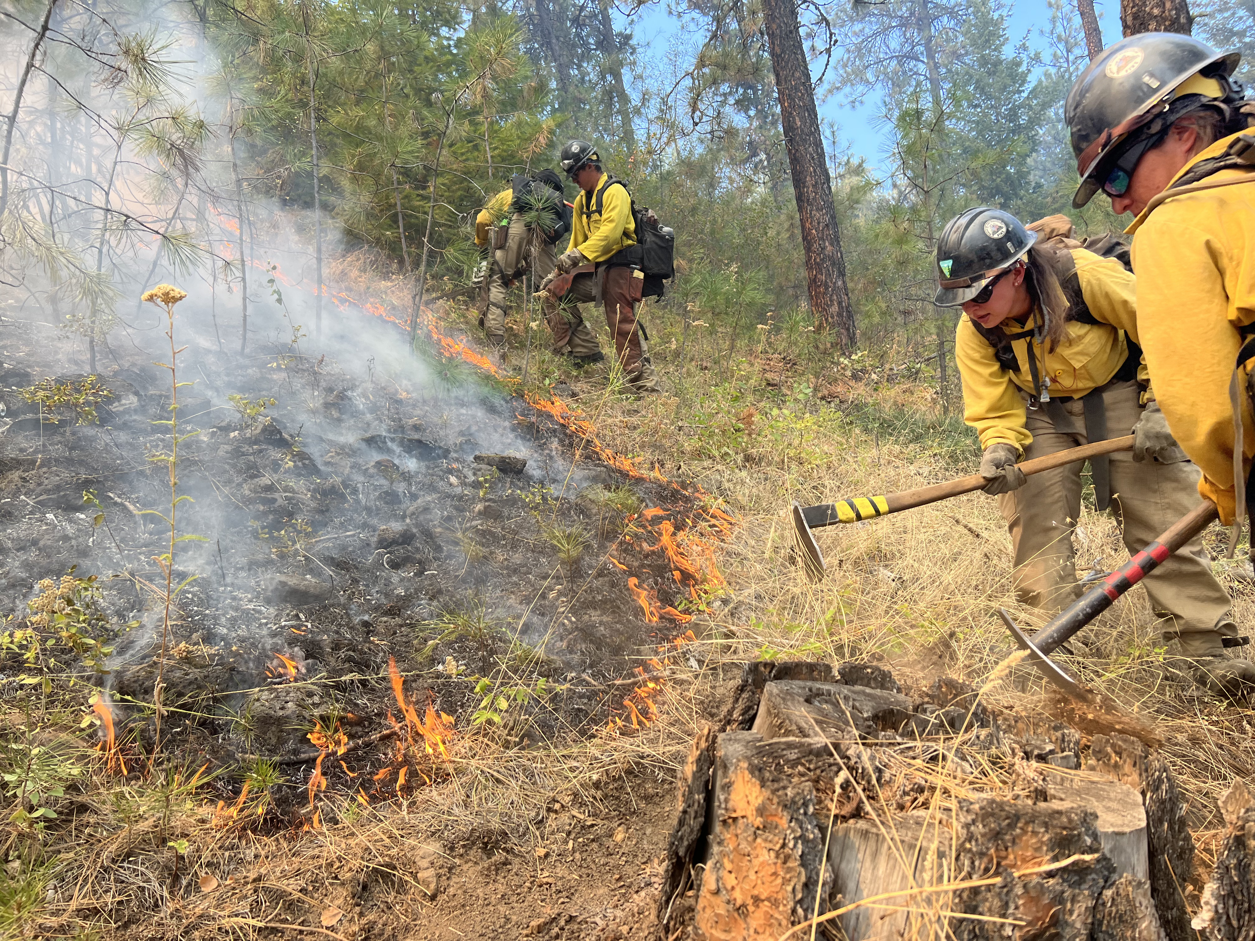 Spokane Veterans Crew on the Fireline