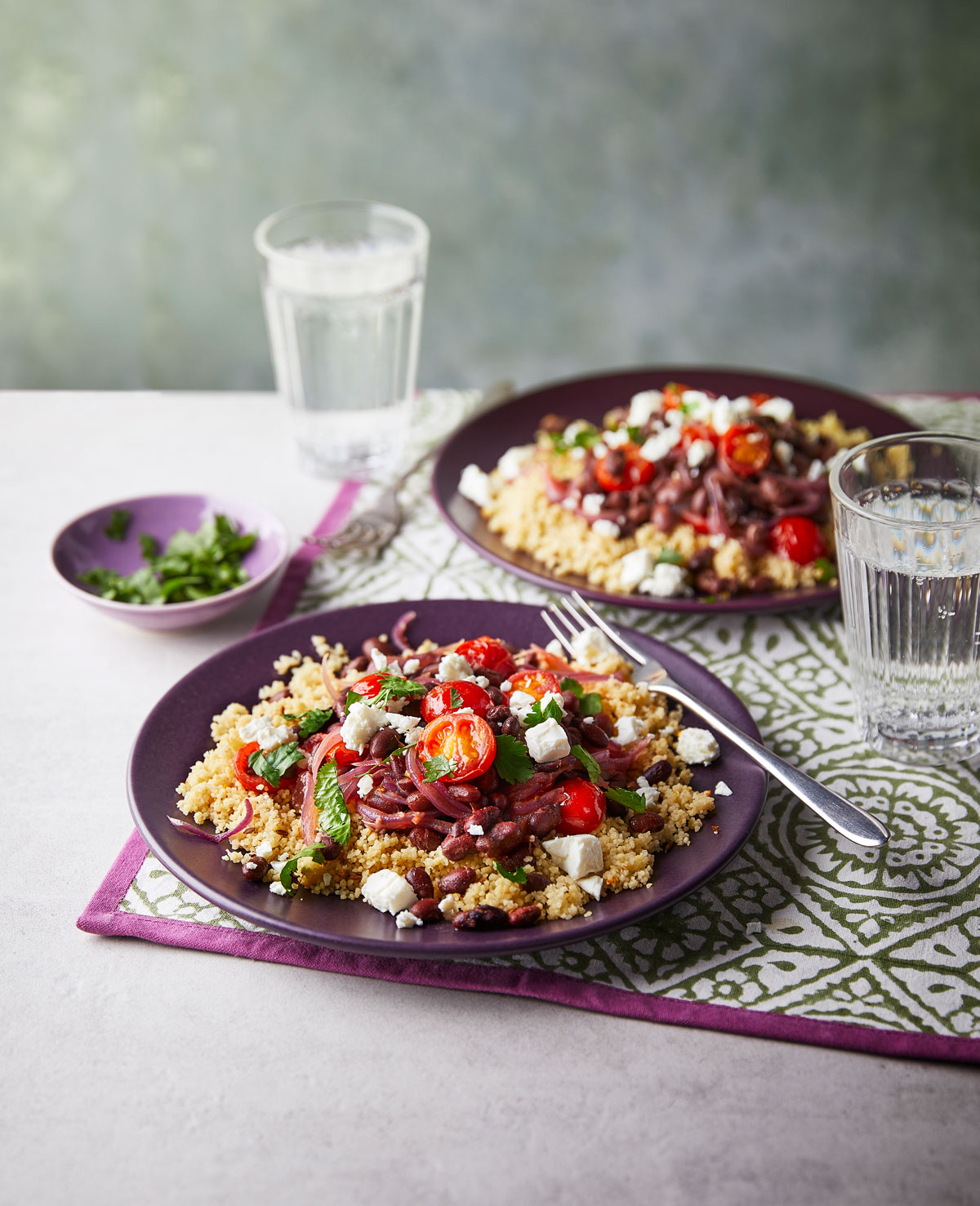 Nigella's Feta, Black Bean and Clementine Couscous