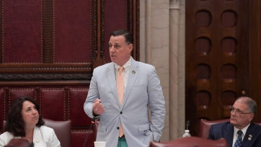 Senator Palumbo on Passage of Montaukett's Legislation 